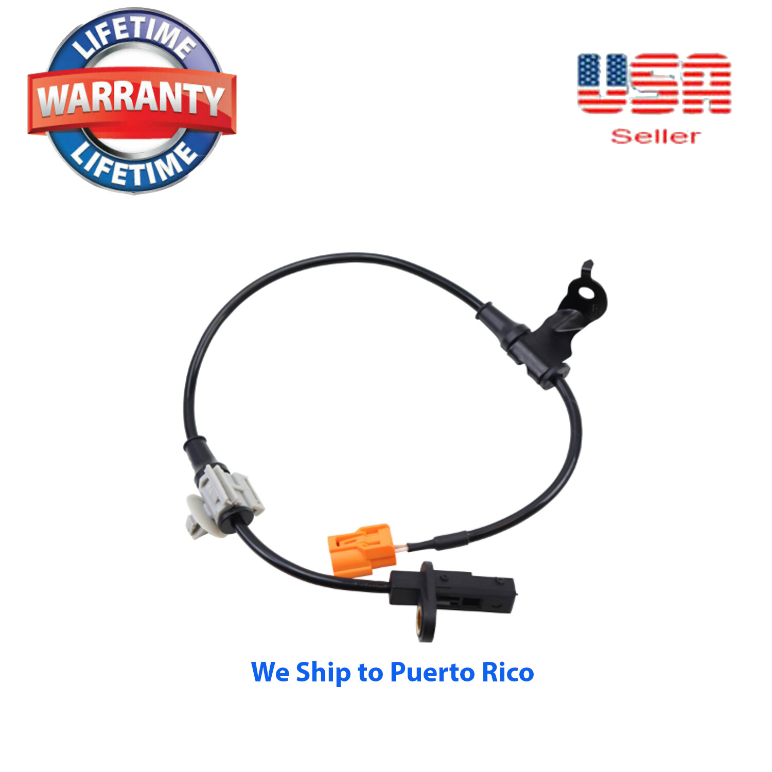 4 ABS Speed Sensor Front Rear & 4 Connectors Fit Accord 03-07 Sedan Built Japan