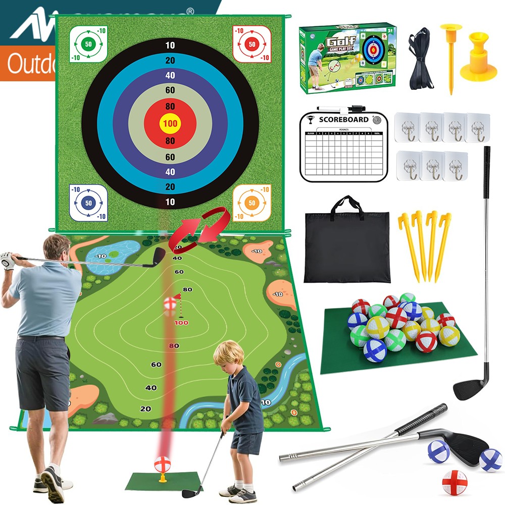 Battle Golf Chipping Game with Hitting Mat for Kids Adults Indoor Outdoor Gifts