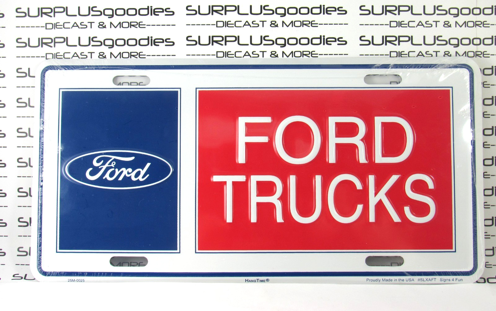 Classic FORD TRUCKS F150 F250 6"x 12" License Plate Tag EMBOSSED Stamped Metal