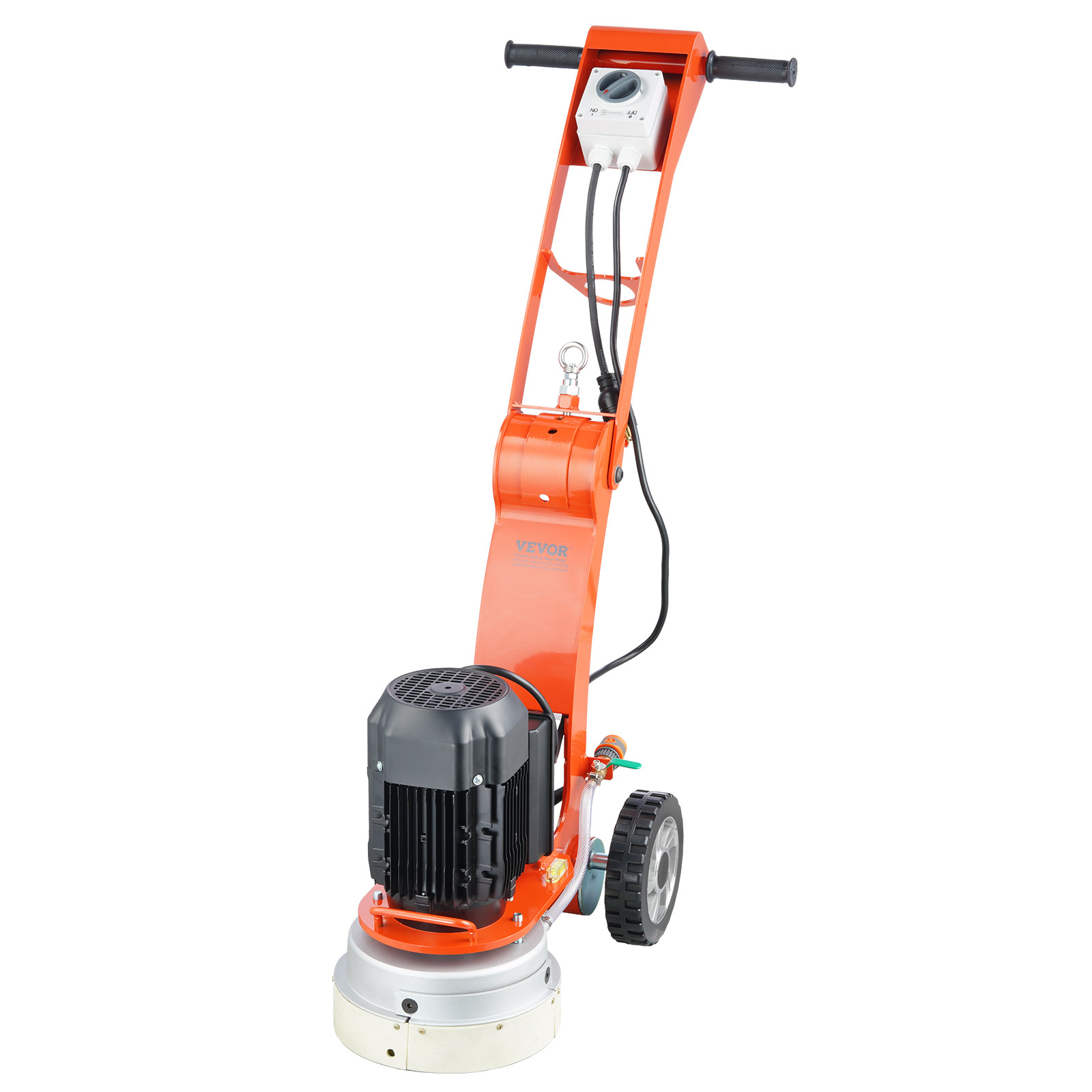 VEVOR Concrete Floor Grinder 10" Walk-Behind Polisher 1.7HP Adjustable Machine