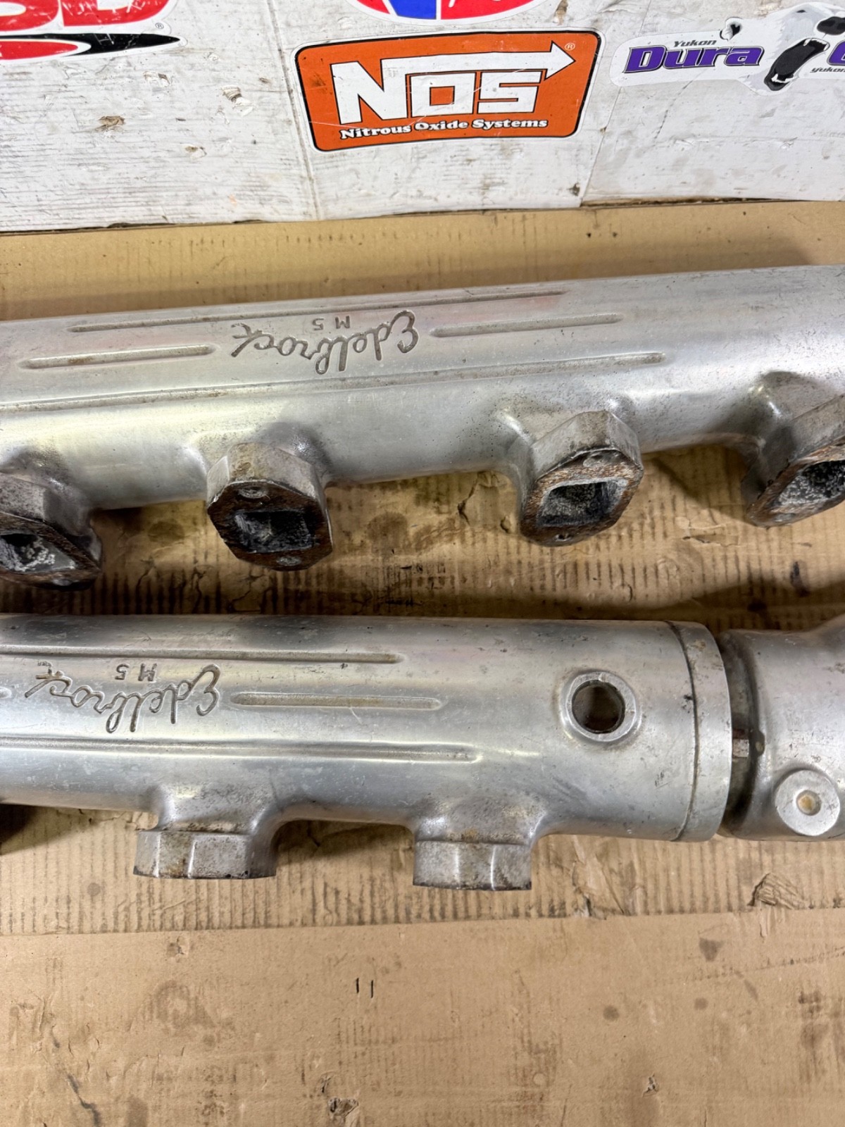 VINTAGE FORD FE 390 427 EDELBROCK M5 MARINE BOAT EXHAUST LOGS EXHAUST MANIFOLD