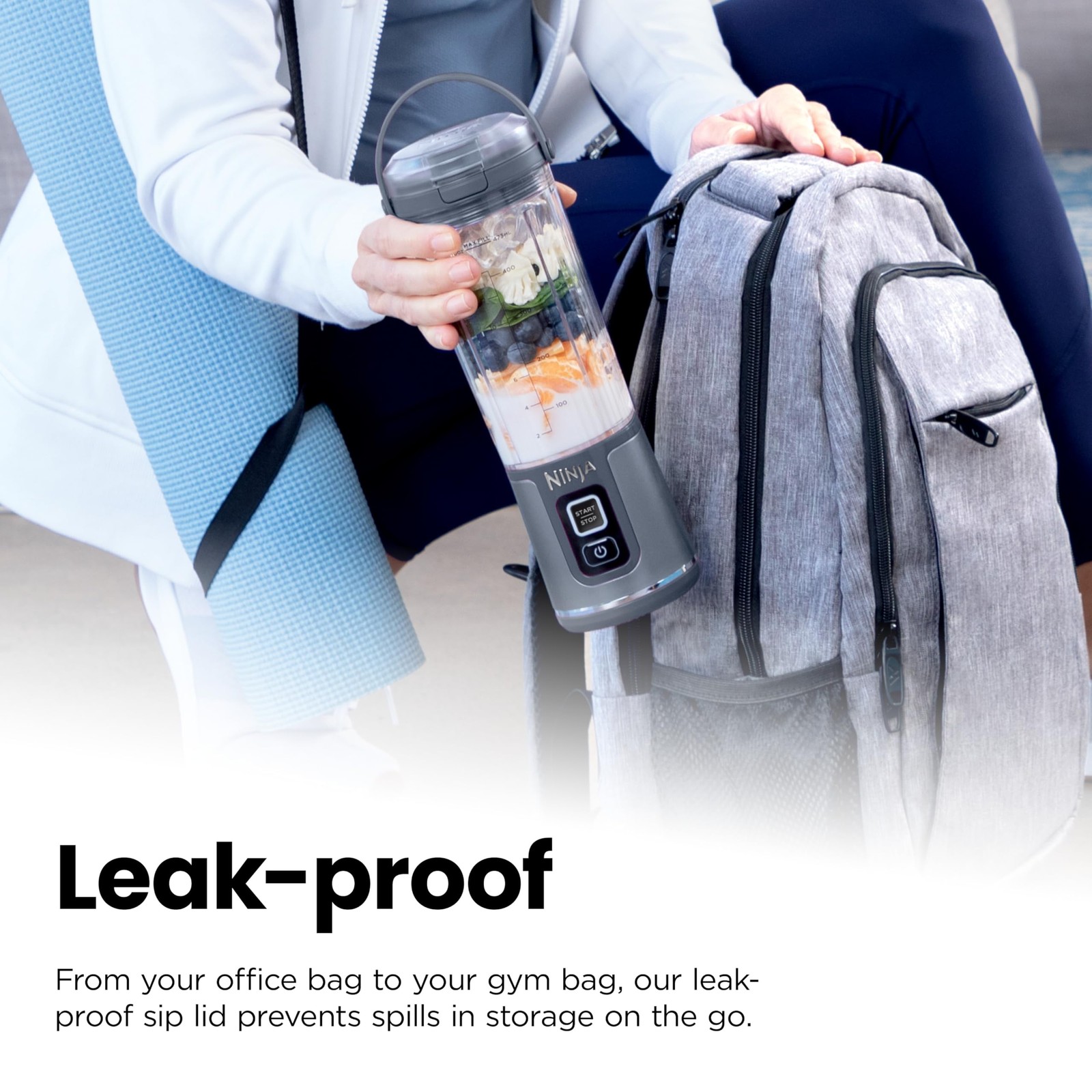 Ninja Blast Portable Blender, Cordless, Single Speed, 18 oz. - Black