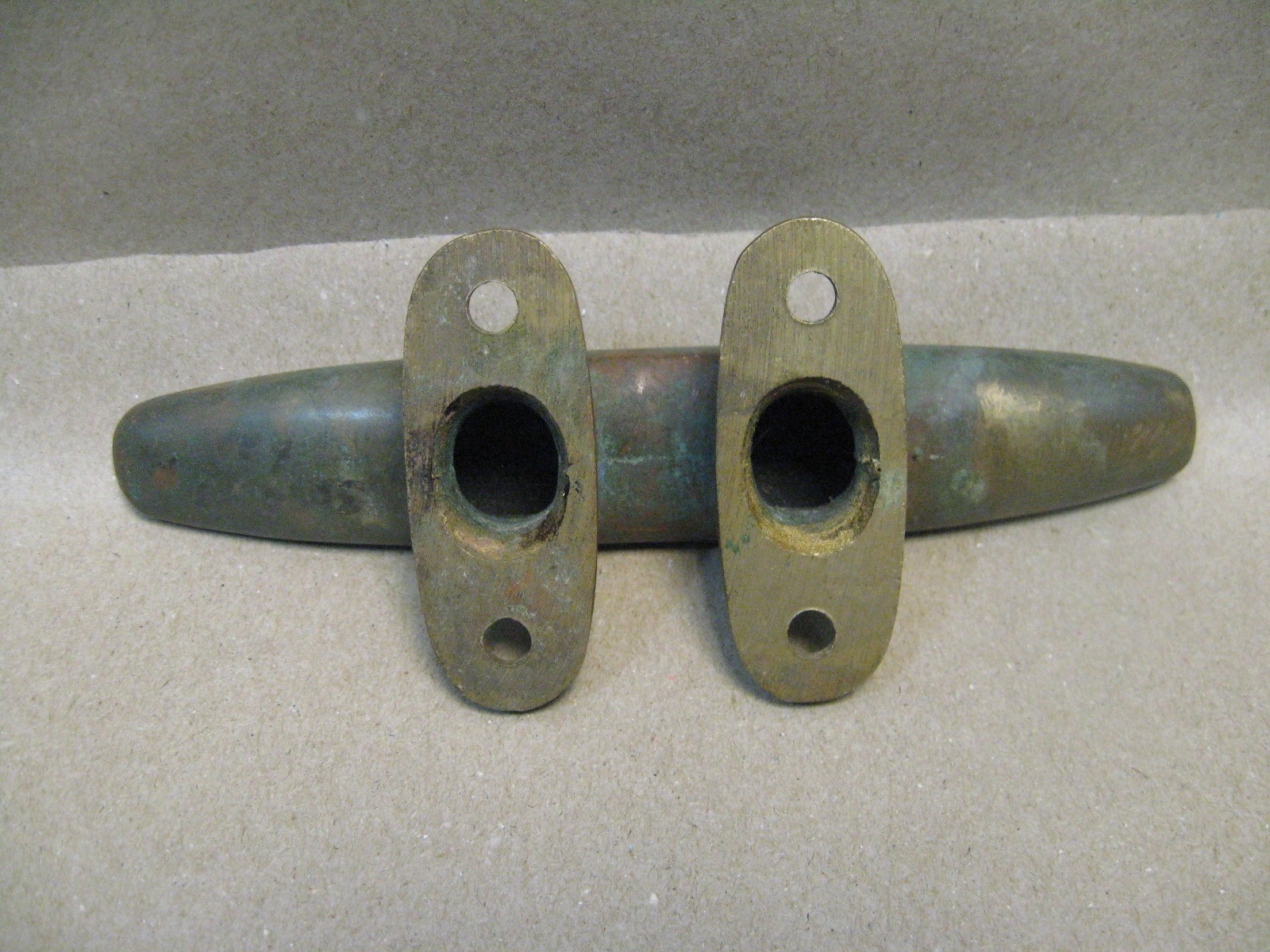 Antique Vtg 7" Solid Bronze Merriman Boat Sailboat Marine Mooring Cleat