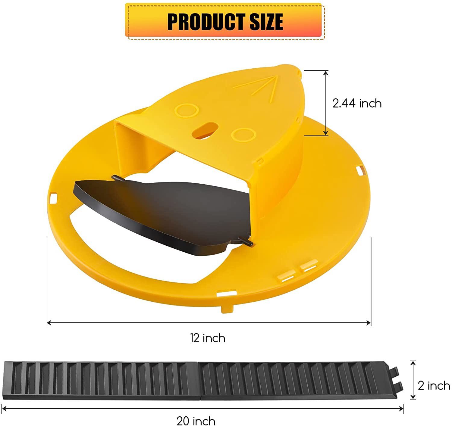 2x Mice Trap Reusable Smart Bucket Lid Mouse Rat trap Auto Reset