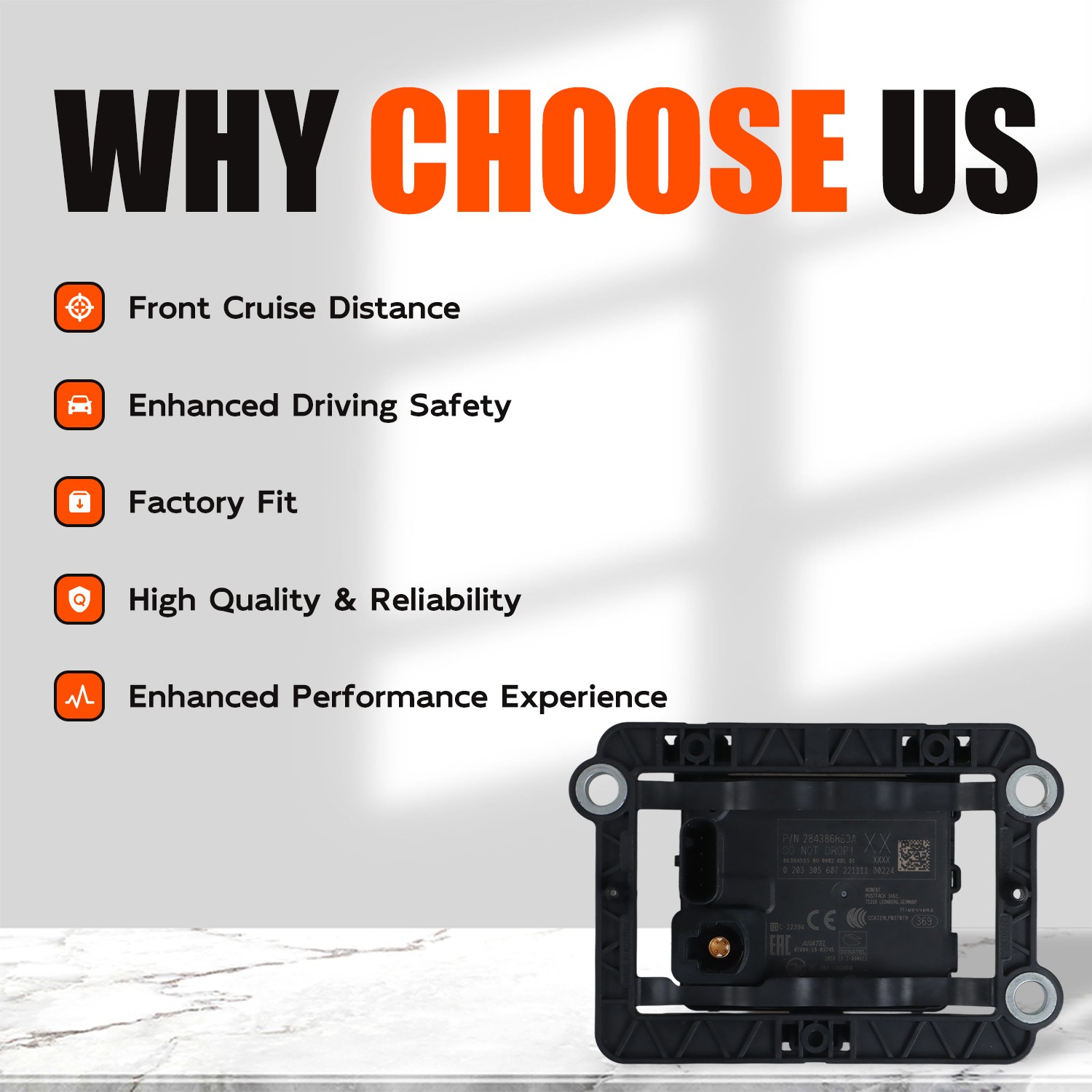 Front Distance Radar Sensor Fits for 21-24 Nissan Rogue 22-24 Nissan Pathfinder