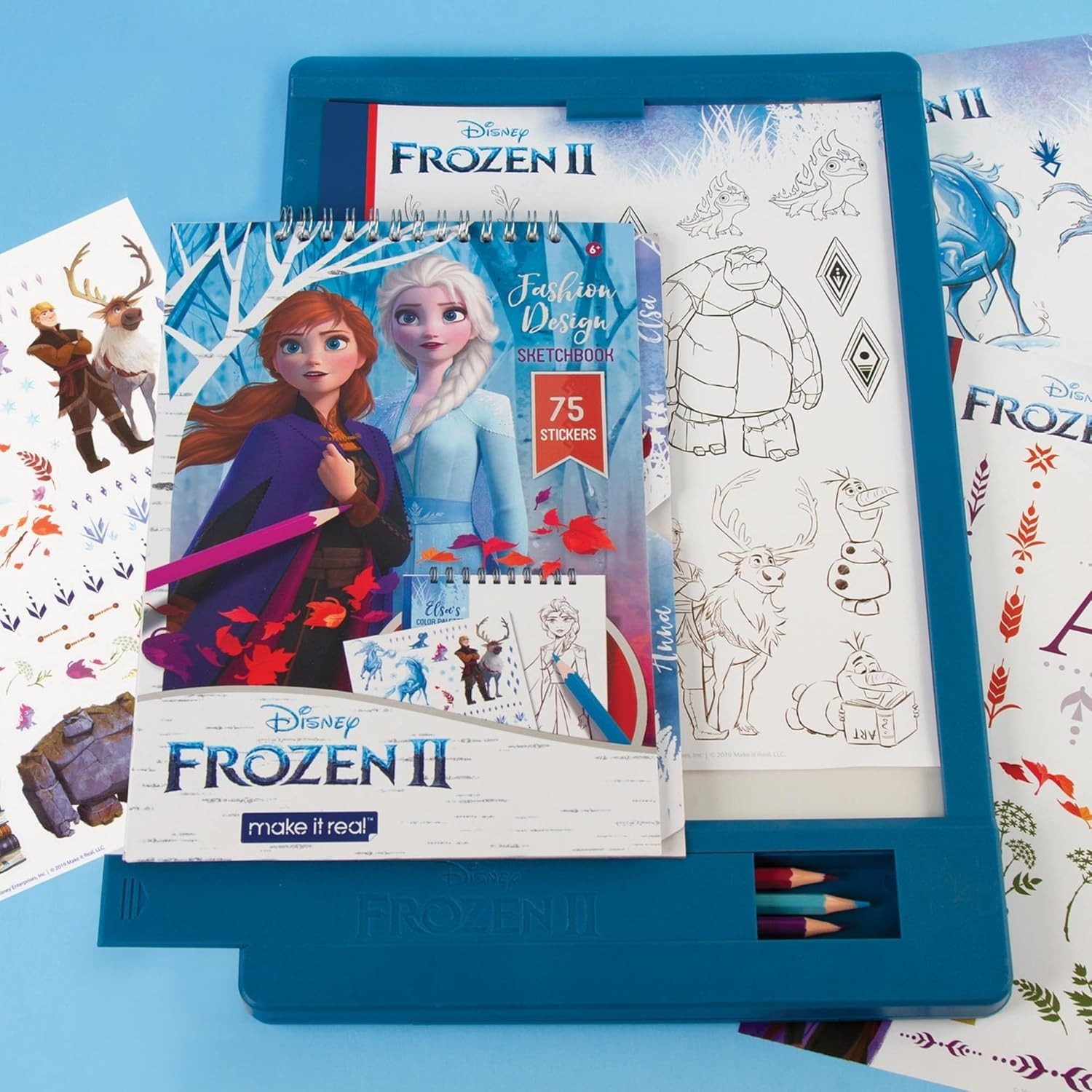 Make It Real Disney Frozen II - Fashion Design Tracing Light Table, 4254 (NEW)