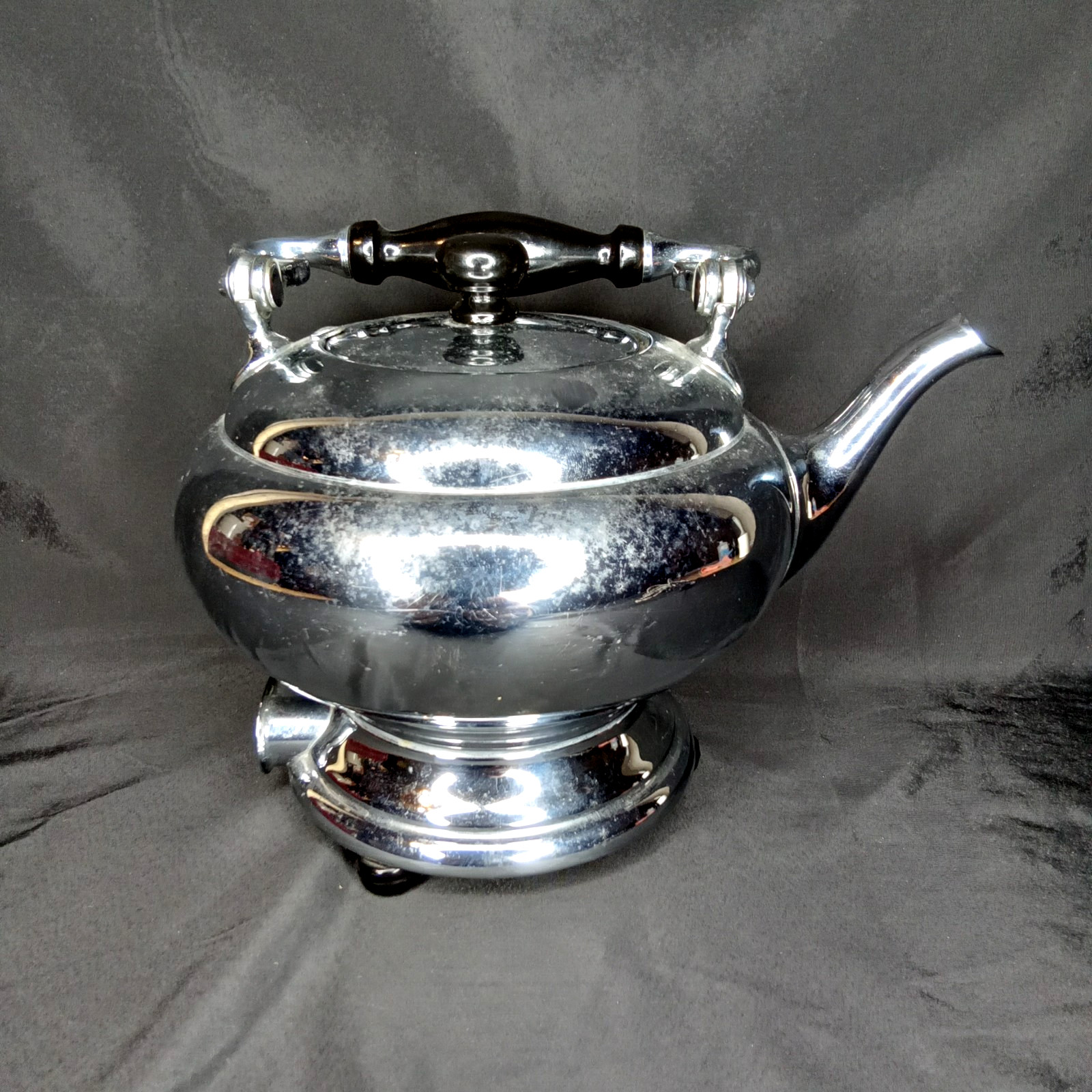 Antique Electric Percolator Silver Plated Kettle Landers Frary & Clark USA 1930s