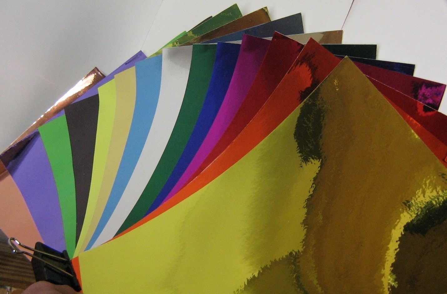 Sheets of CHROME Sign Vinyl, Pick  Color and Size,  LongLife POLYCHROME Mirror