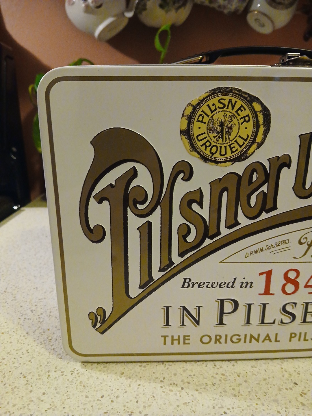 Really Cool Pilsner Urquell Lunchbox And Heavy Glass Beer Mug