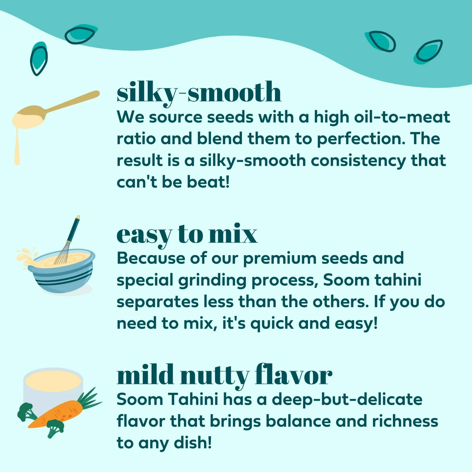 Soom Foods Single-Source Pure Ground Sesame Tahini Paste 11oz (2 Pack) | Silky