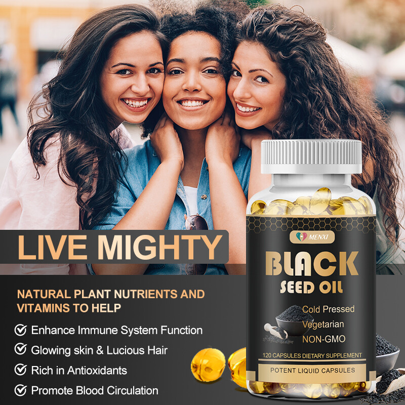 Black Seed Oil - 100% Pure Cold Pressed Cumin Nigella Sativa Vegan NON GMO