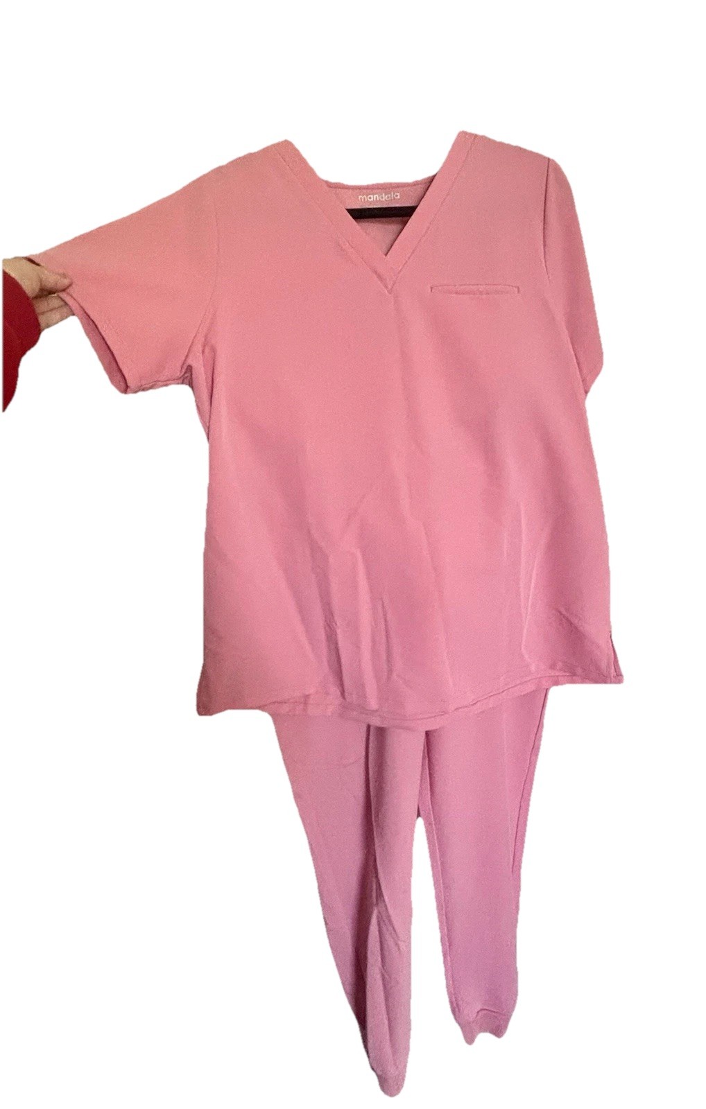 Mandala Scrubs Pink Set, Large Top, Medium Bottoms, Brand New Never Worn