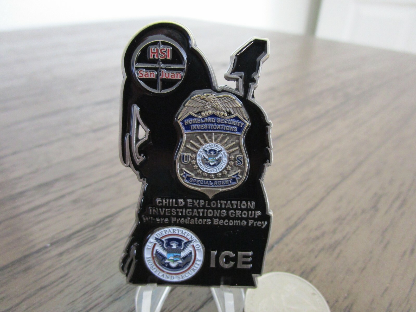 San Juan Puerto Rico HSI ICE Child Exploitation Group Predator Challenge Coin