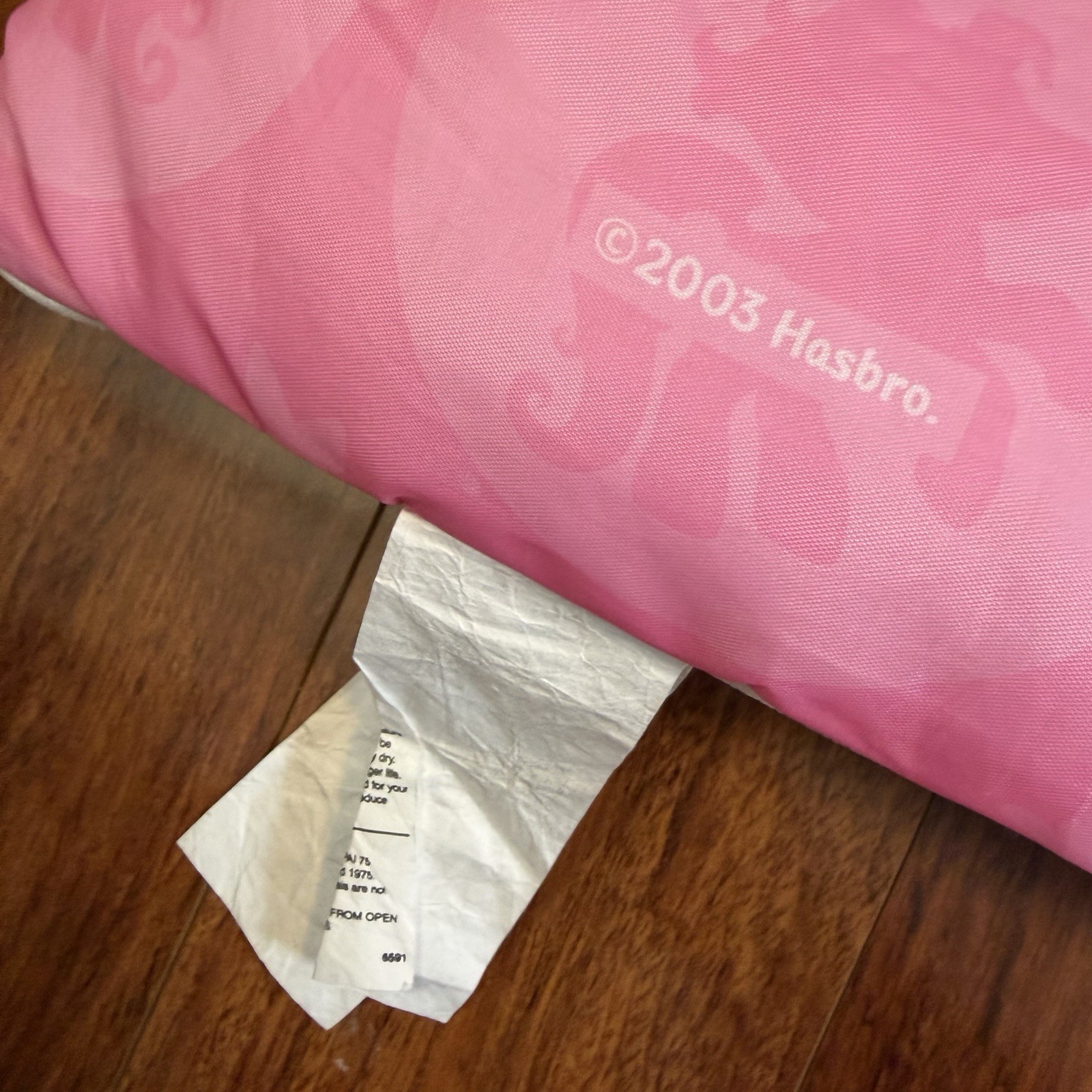 VTG ‘03 My Little Pony Pink Sleeping Bag G3 Sparkleworks Pinkie Pie Star Catcher