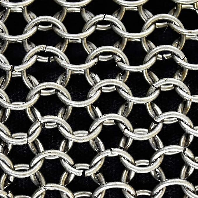 Medieval Warrior Haubergeon Butted Chain Mail Replica Armor Medium Shirt Silver