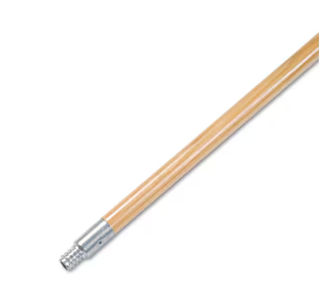 15/16 in. Dia x 60 in. L Metal Tip Threaded Hardwood Broom Handle