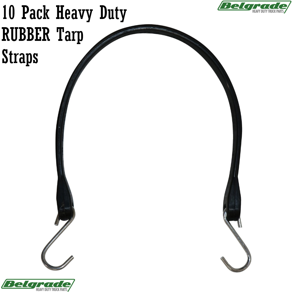 10 Pack 31" Heavy Duty RUBBER Tarp Straps TARP TIE DOWN Bungee Cords