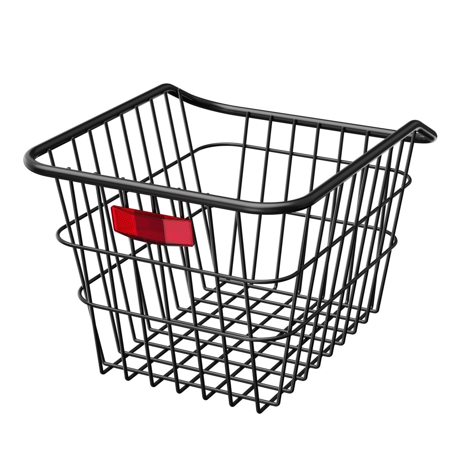 Rear Bike Basket Metal Wire Bicycle Basket Reflective Tail Light Cover