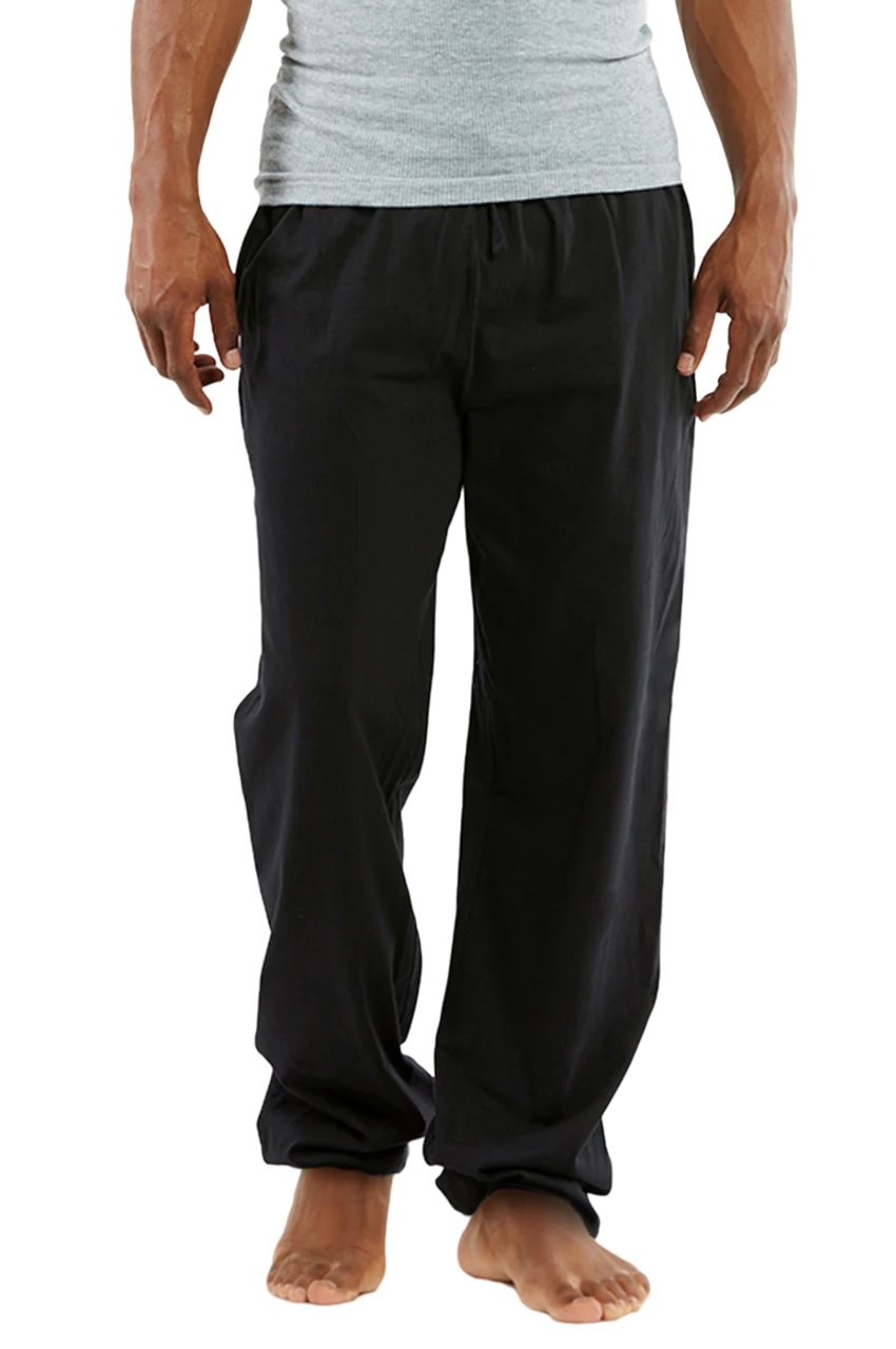 Mens Cotton Comfy Causal Lounge Sleep Pajamas PJ w/ Pockets Knit Pant S M L XL