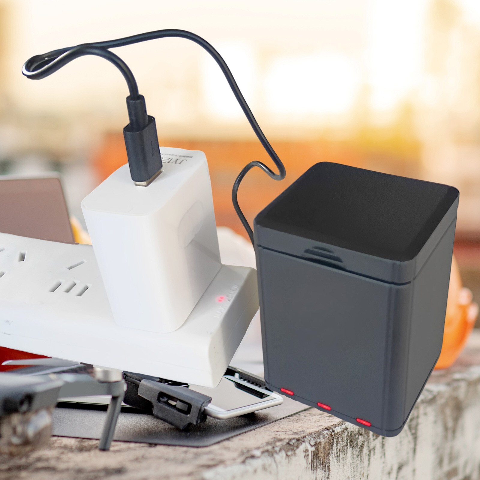 3pcs x 1100mah Lithium Battery for DJI Tello & USB Speed Tello Battery Charger