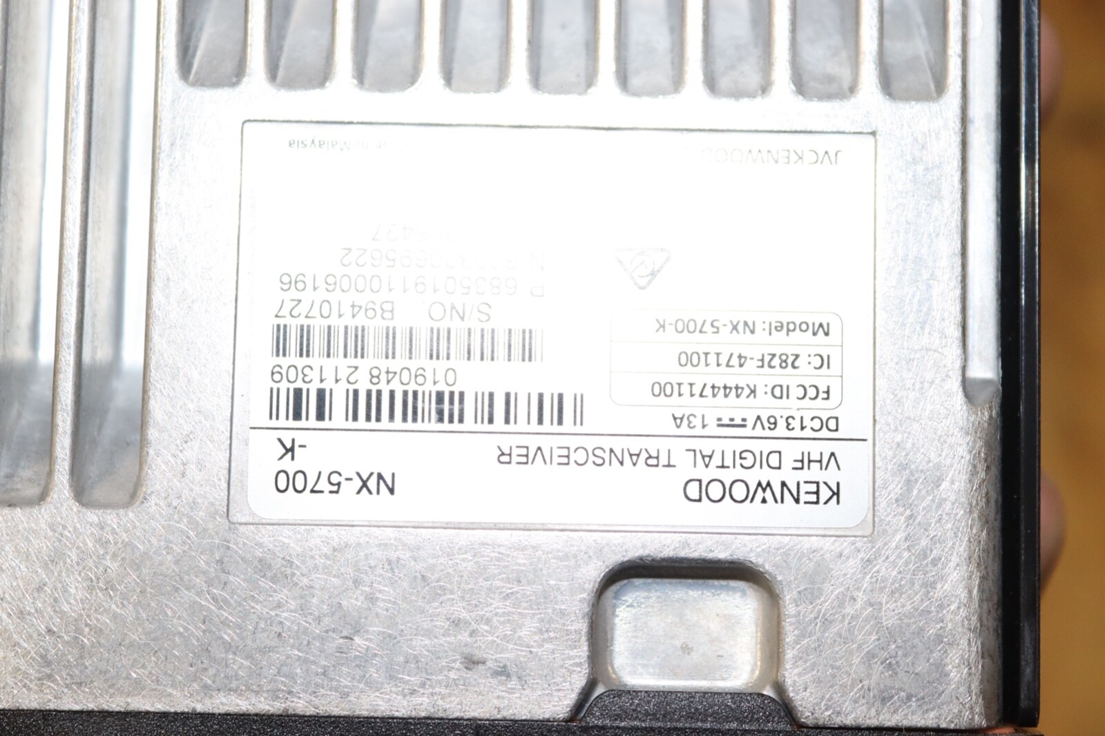 KENWOOD VHF DIGITAL NX-5700-K MOBILE RADIO W/HEAD SPEAKER ANTENNA NICE