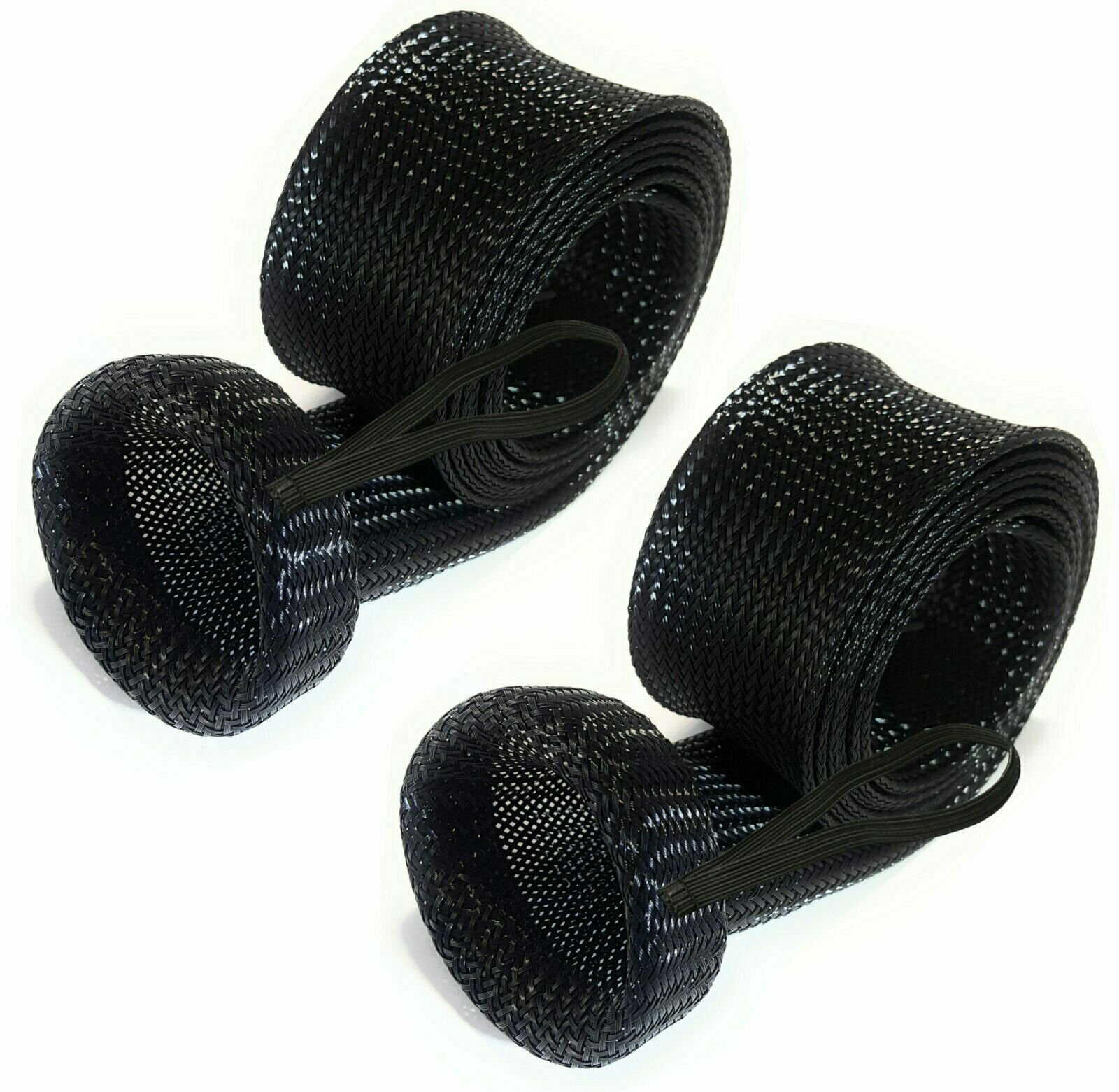 Reaction Tackle Fishing Rod Cover/ Rod Sleeve/ Rod Sock (2-Pack) Black