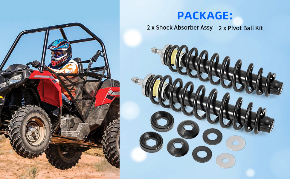 Front Shock Strut Absorber Kit for Polaris Sportsman 500 400 450 570 600 700 800