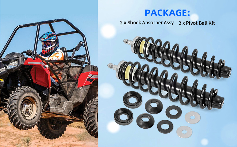 Front Strut Shocks Absorber Kit For Polaris Ranger 500 XP 700 2005-2009 7043106