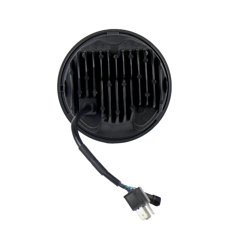 4PC 5 3/4" 5.75" Projector RGB Round LED Headlights Hi/Lo Sealed Beam Lamp Bulbs