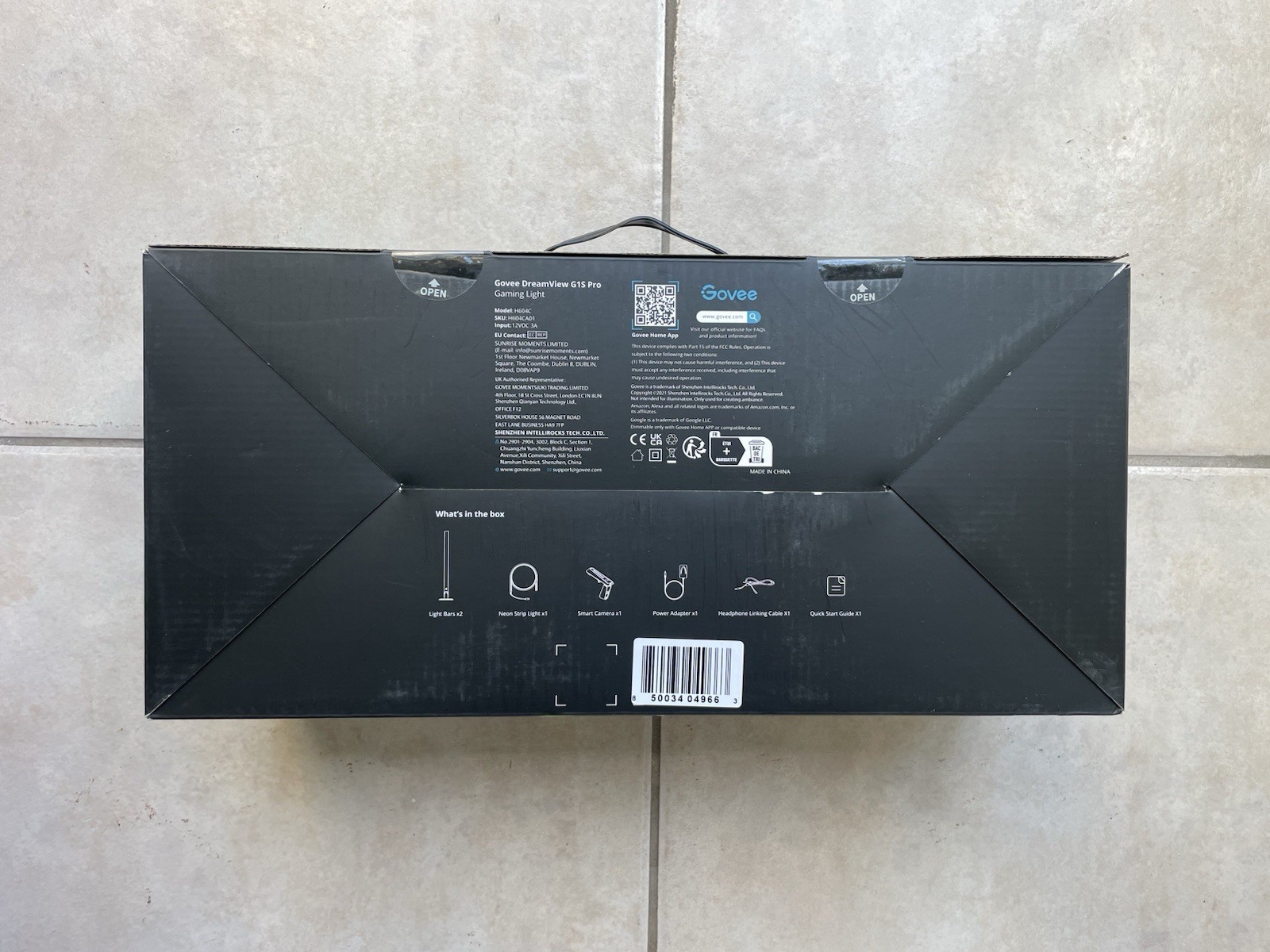 Govee DreamView G1S Pro Indoor LED Gaming Lights with Light Bar and Camera New