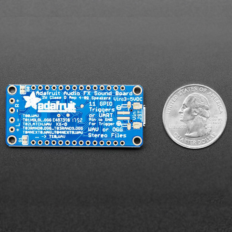 [3DMakerWorld] Adafruit Audio FX Sound Board + 2x2W Amp - WAV/OGG Trigger - 2MB