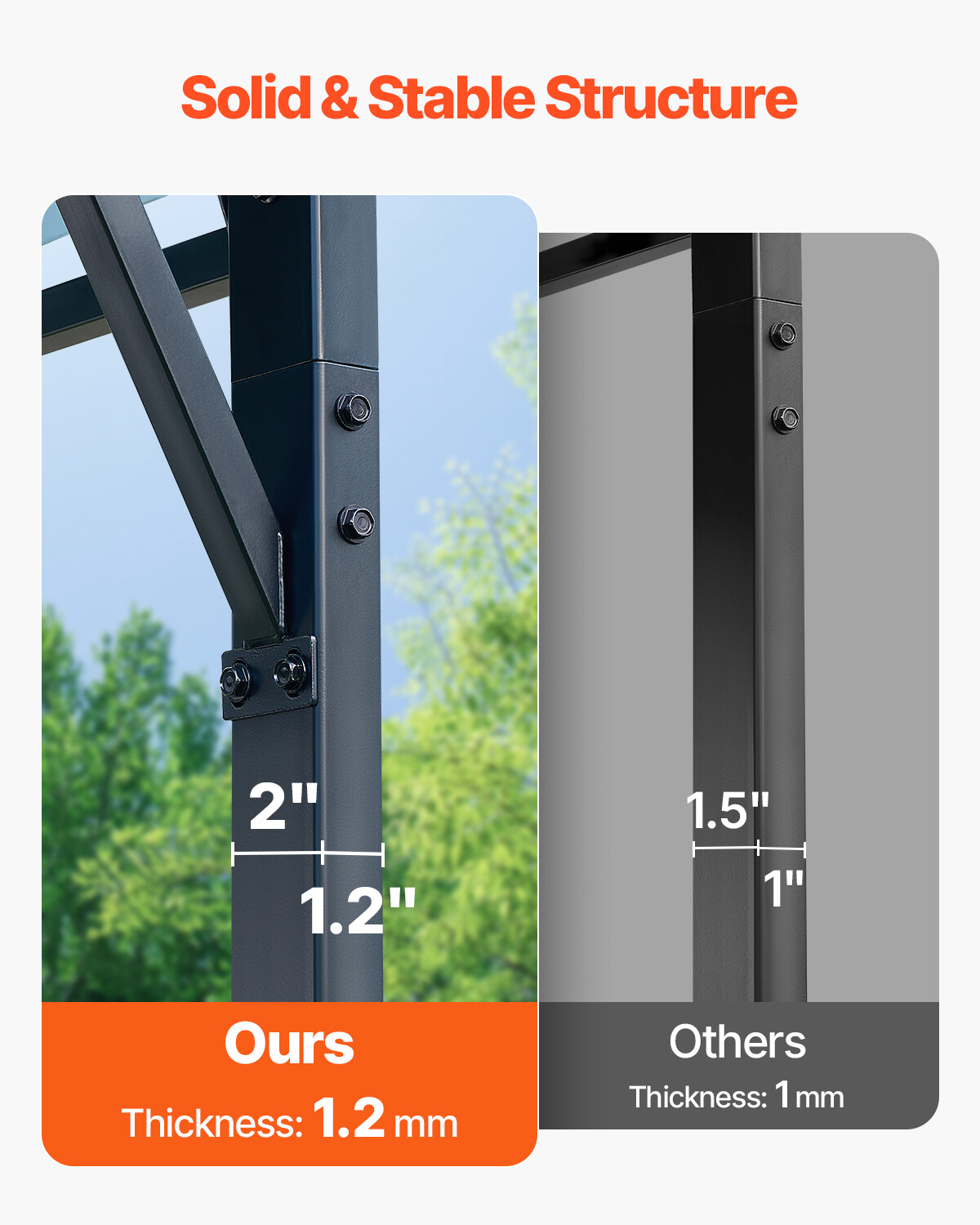 13' x 26' Metal Carport Outdoor Car Shelter Garage for Boats