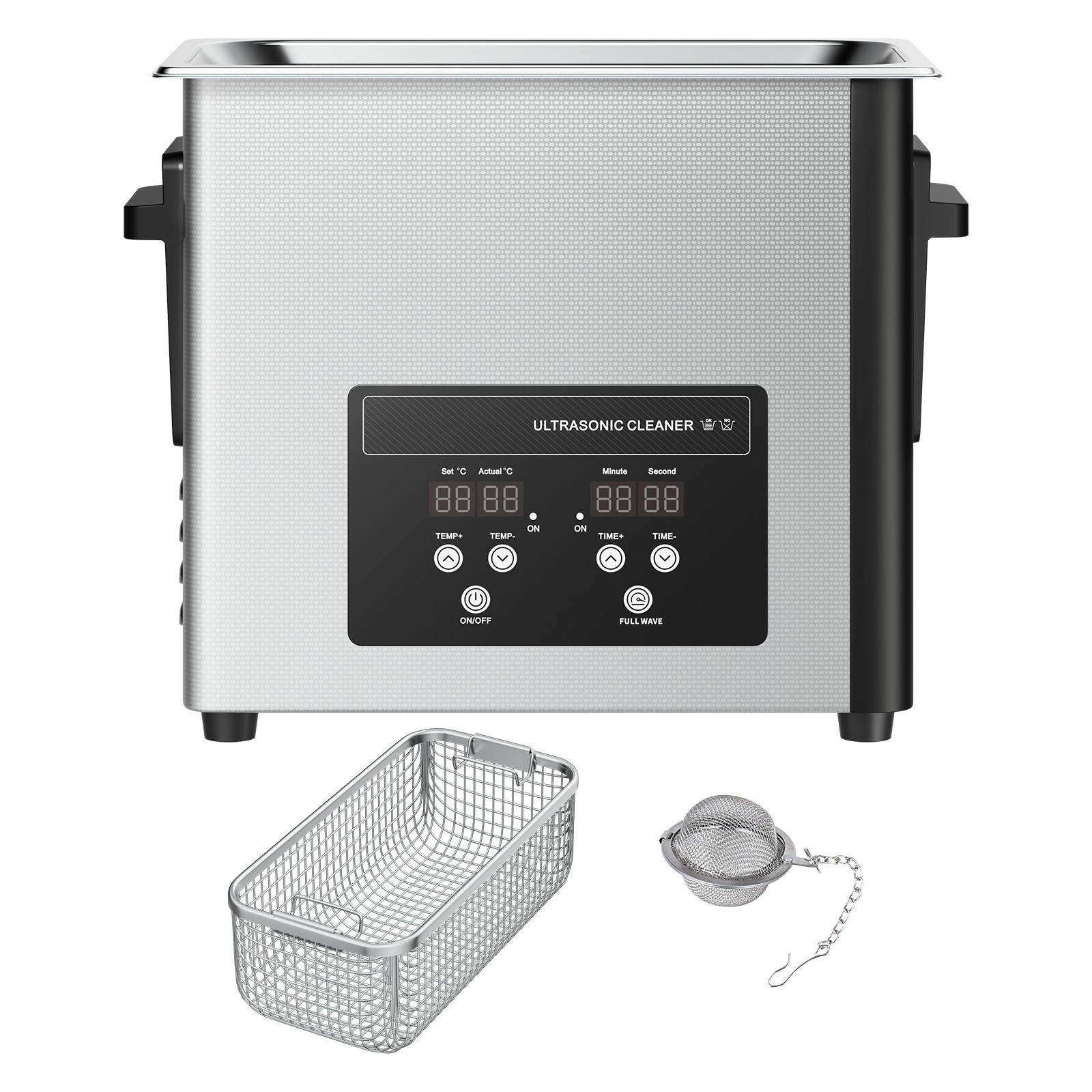 Uimoso 6L Ultrasonic Cleaner with Digital Timer & Heater Jewelry Cleaner 120W