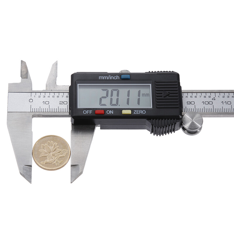 Steel 6-Inch Digital Caliper with Extra-Large LCD Screen with Battery and Case