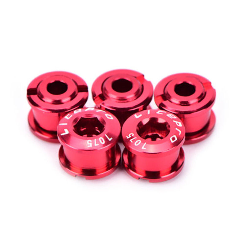 5PC Aluminum alloy 7075 CNC Bike Chainring Bolts Single/Double Speed Crank Bolt
