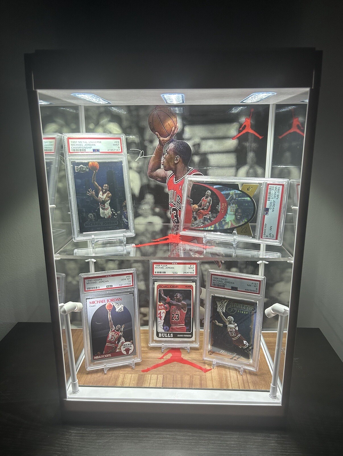 Michael Jordan custom LED sports card display case 🔥🏀 Goat