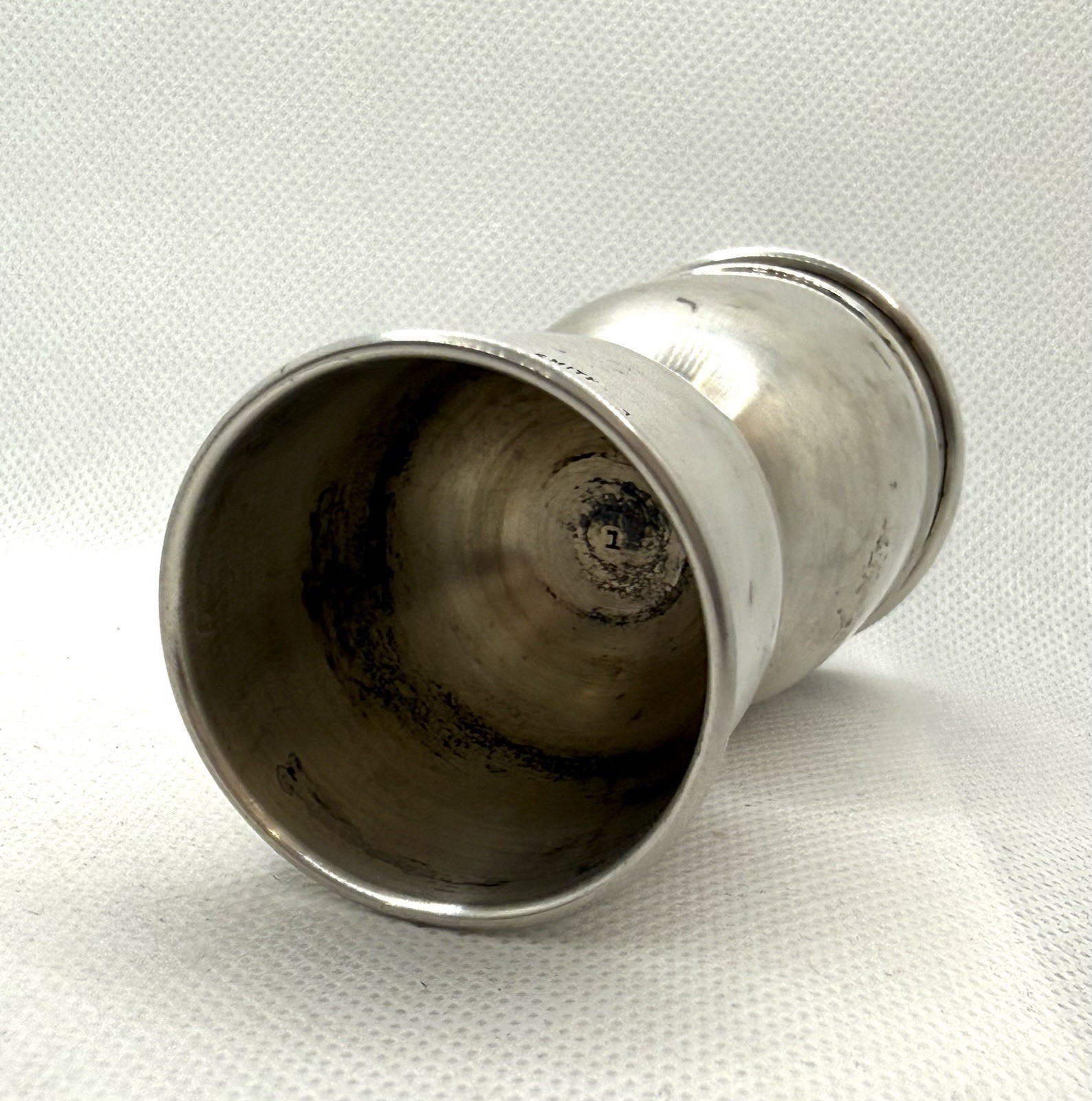 19th Century Sterling Silver Jigger Double-Ended Shot Measure Antique