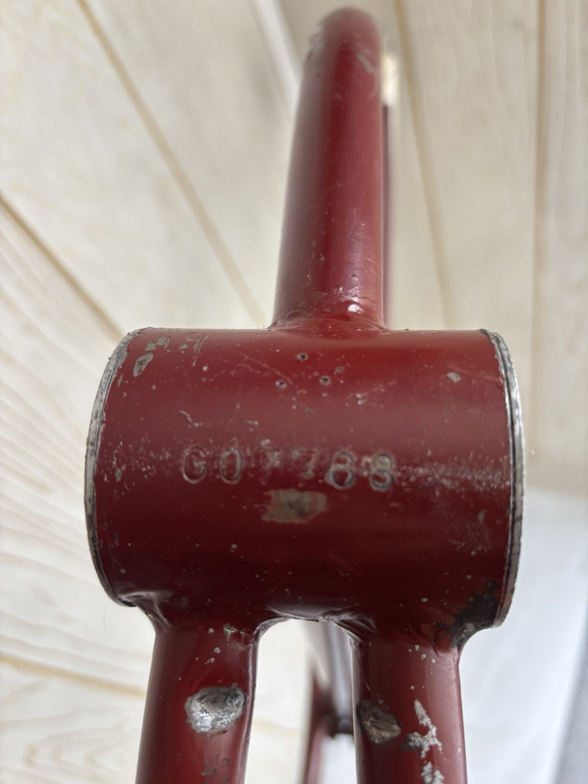 Prewar 1941 Schwinn Excelsior Autocycle Maroon Ivory Cantilever Frame