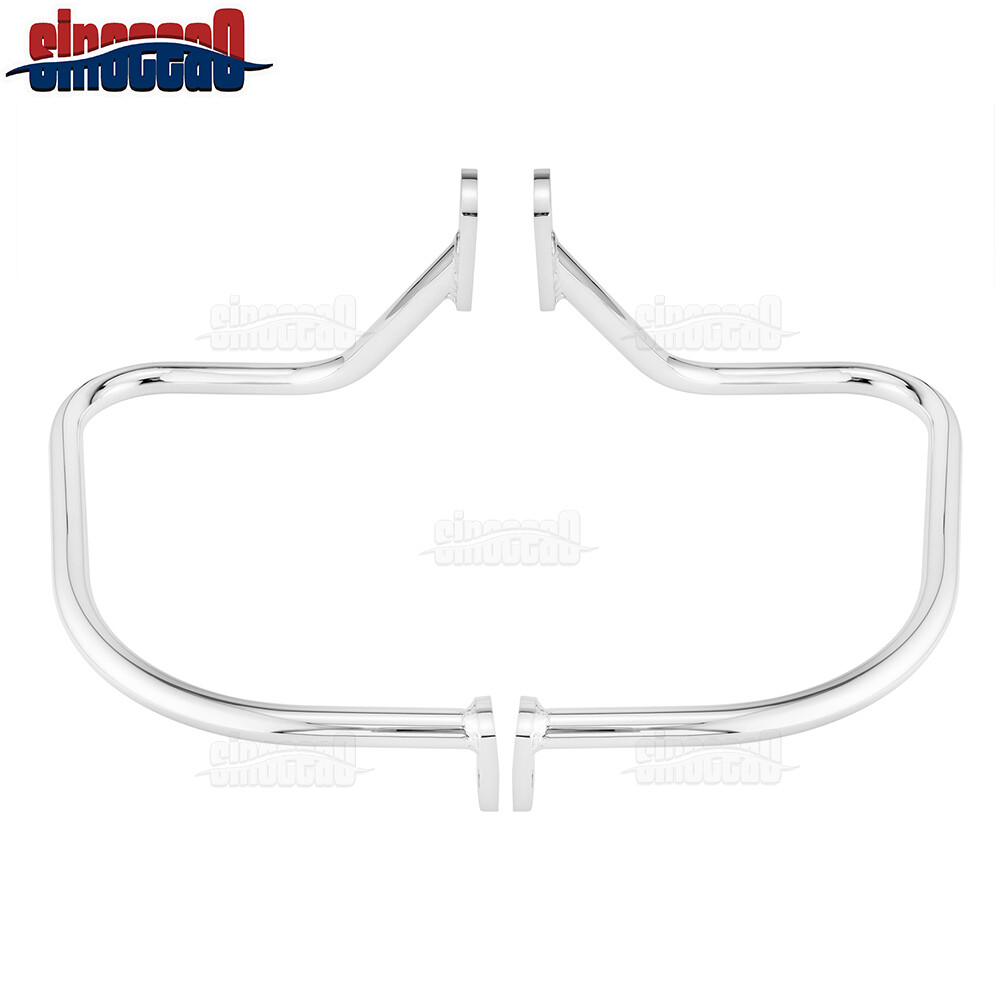 For Harley Softail Deluxe FLSTN Rear Softail Highway Saddlebag Guard Crash Bar