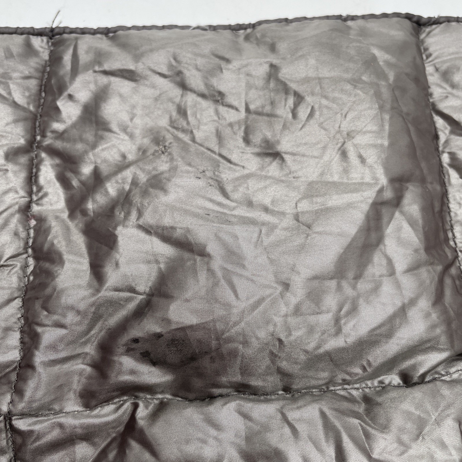 Blue Ridge Home Fashions Down Throw Camping Blanket Packable Lightweight Gray