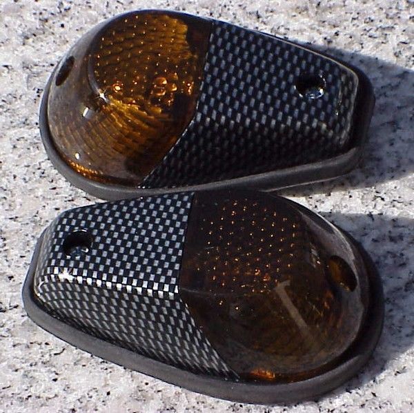Suzuki GSXR600 GSXR 250 600 750 1000 1100 CARBON/SMOKE Flush Mount Turn Signals