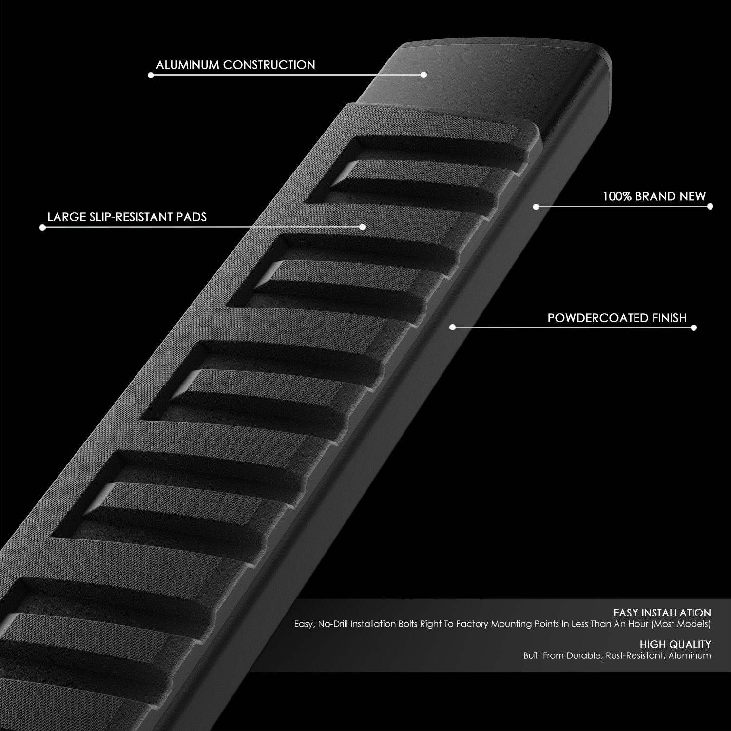 For 2009-2024 Ram 1500 2500 3500 Classic Crew Cab 6" Step Bar Running Boards