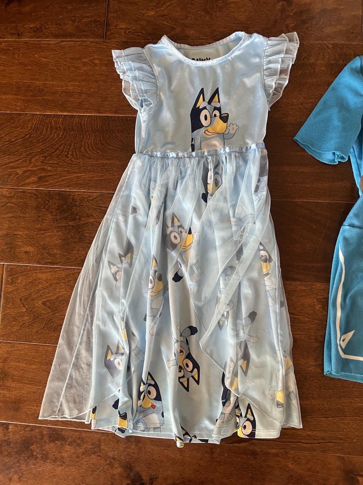 Disney, Bluey Little Girls Costume/Dress Up/play Dresses Lot Of 3 Size 5 To 6X