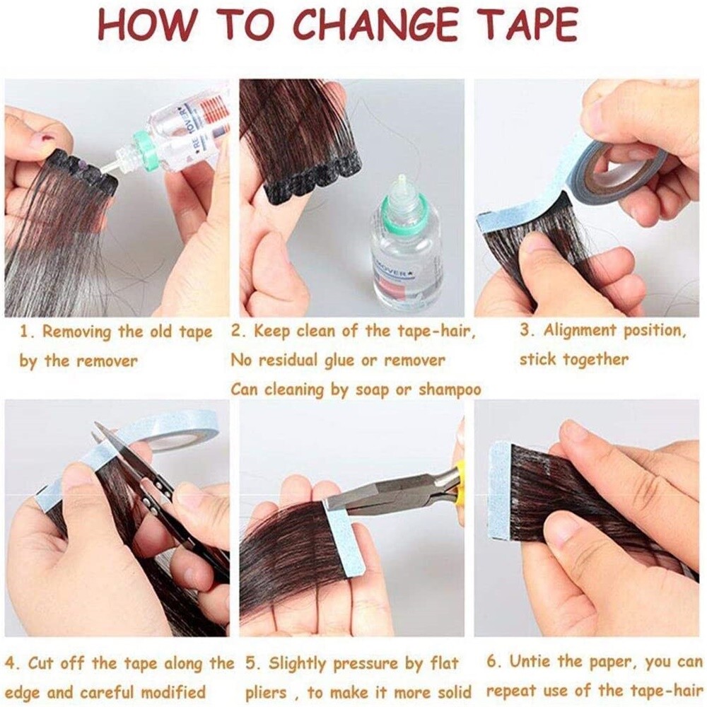 CLEARANCE Tape In 100% Real Remy Human Hair Extensions Skin Weft Full Head Ombre