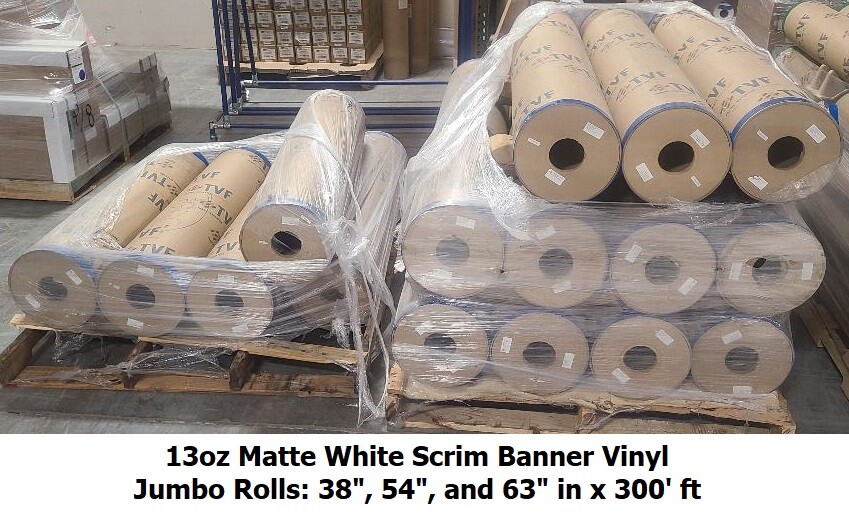 13 oz Scrim Outdoor Reinforced Tough UV Banner Solvent Latex Inks PVC Vinyl Roll