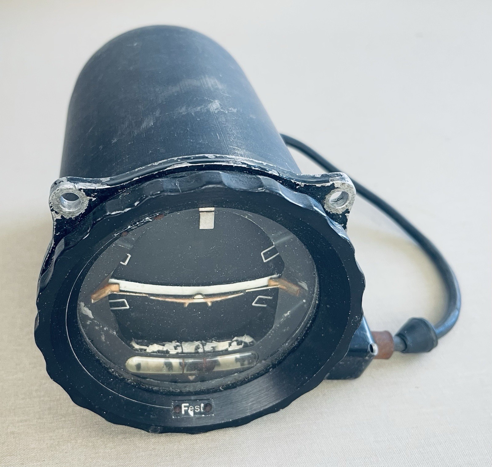 WW II German Aircraft Instrument - Artificial Horizon Wendehorizont Fl 22411-1