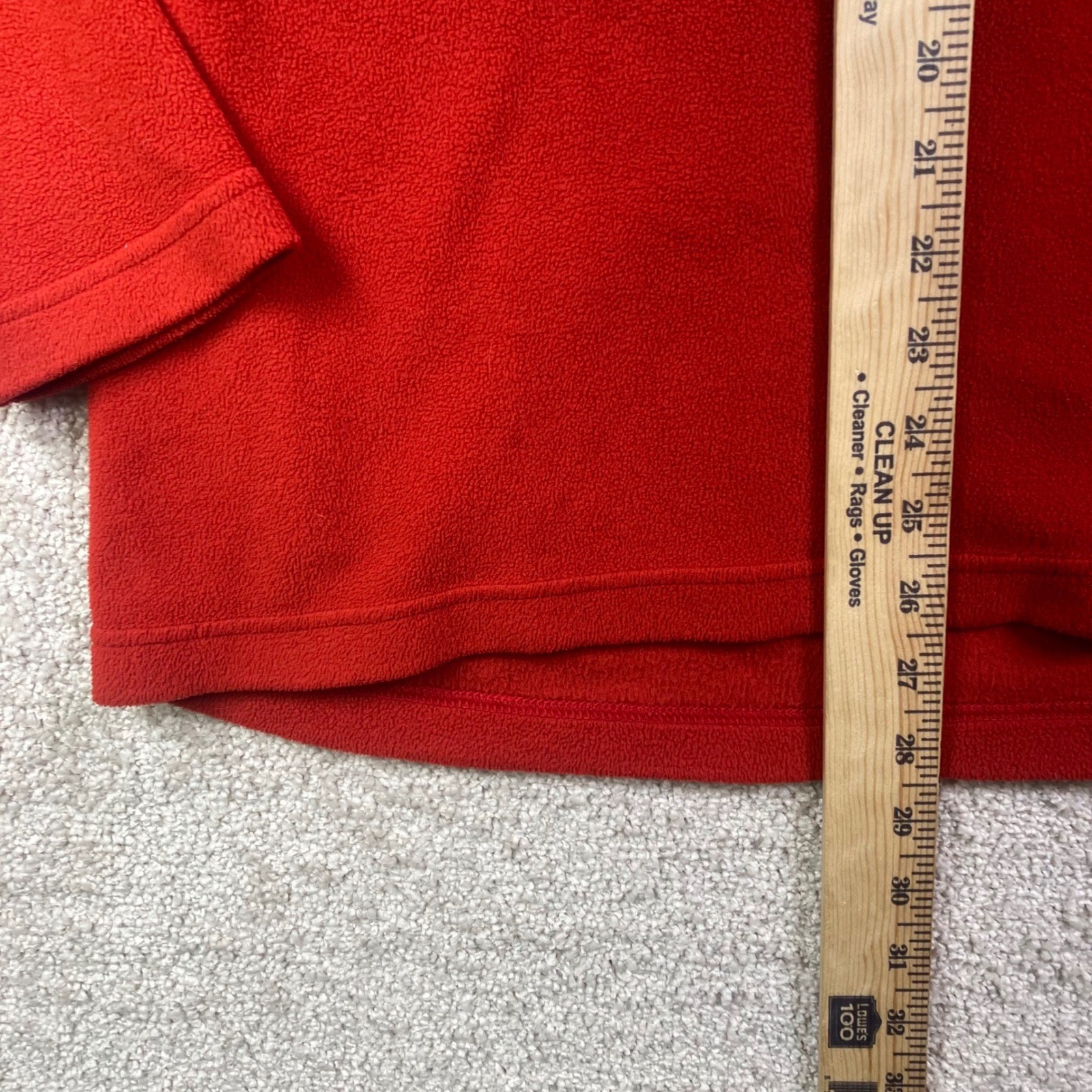 Patagonia Synchilla 1/4 Zip Fleece Pullover Burnt Orange Red Men's Large