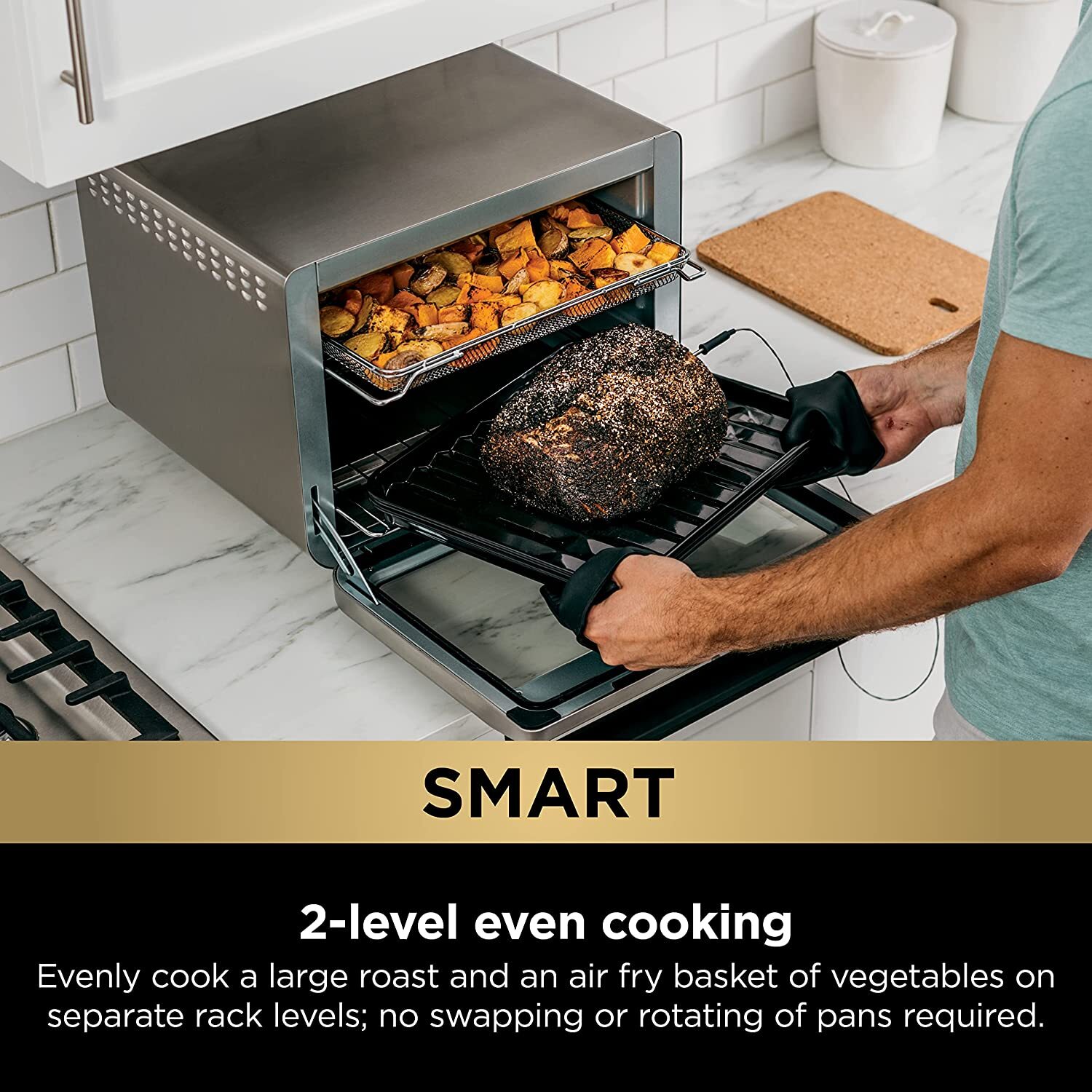 Ninja DT251 Foodi 10-in-1 Smart XL Air Fry Oven, Bake, Broil, Toast & Roast