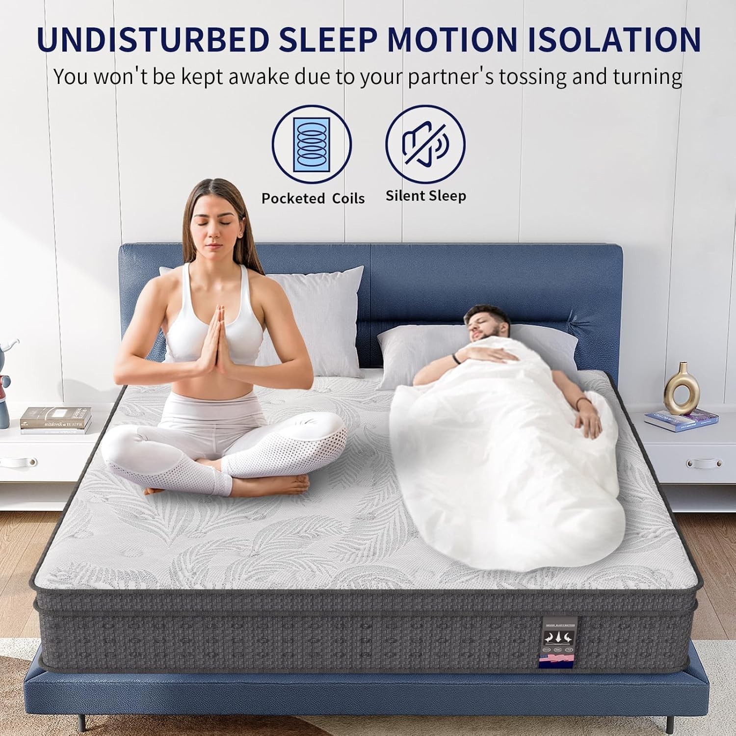 6"10"12"14" Twin Full Queen King Mattress in a Box Hybrid Spring Gel Memory Foam