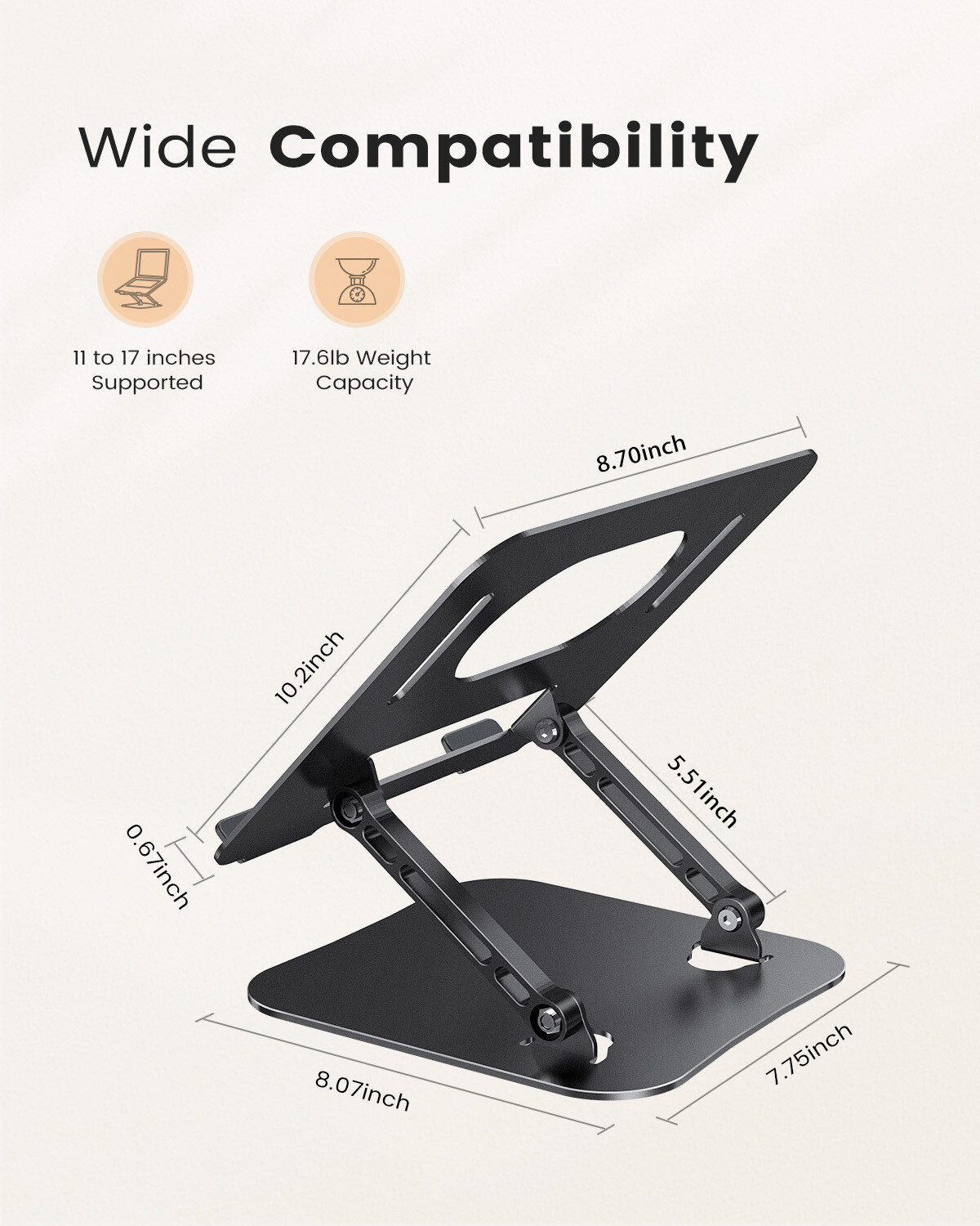 Portable Laptop Stand Holder Adjustable Laptop Stand Notebook Holder for Desk